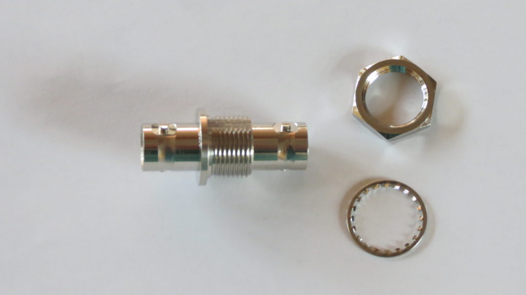 5x Female To Female BNC Bulkhead Adapters – 50 Ohm, Nickel-Plated Brass, Gold Contacts